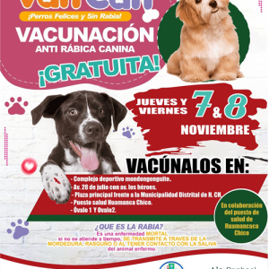 VACUNACIÓN ANTIRRABICA CANINA