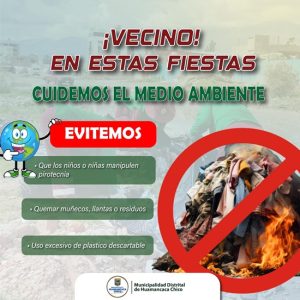 🌍♻️ Año Nuevo Responsable: Cuidemos el Medio Ambiente en Huamancaca Chico