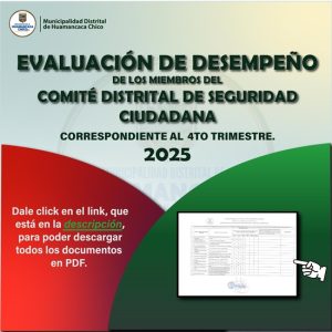 📄 Publicación de la Evaluación de Desempeño – IV Trimestre 2025
