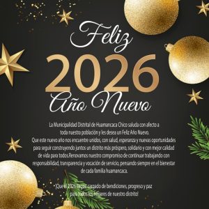 ✨🎆 FELIZ AÑO NUEVO 2026 – HUAMANCACA CHICO 🎆✨