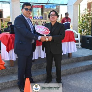 Juramentación de Policías Escolares y Brigadas BAPES en Huamancaca Chico